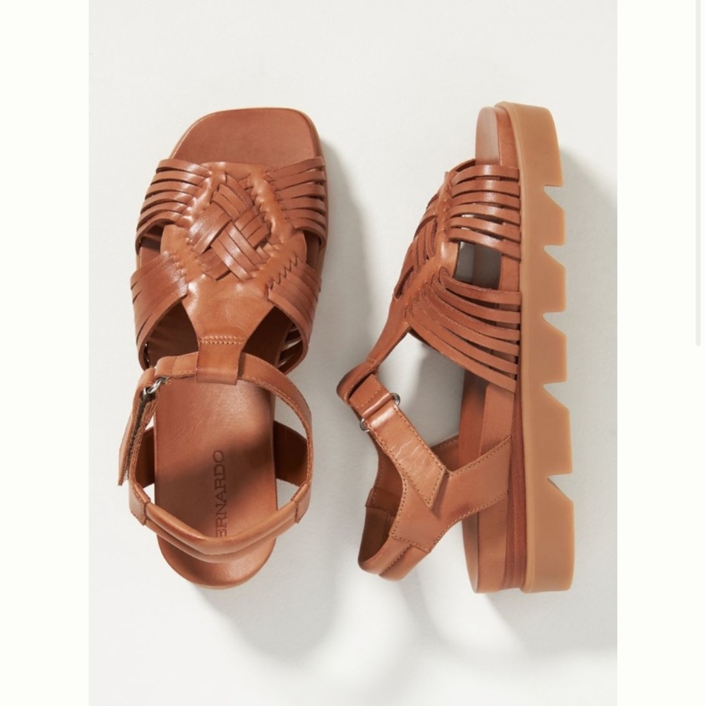 NWOT Anthropologie Bernardo “Cora” Sandals Sz 7.5